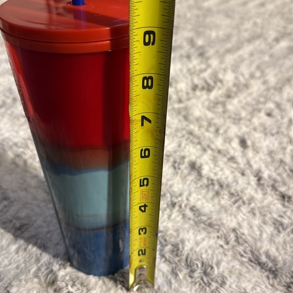 Starbucks Red and Blue Tumbler with Straw - Picture 6 of 6
